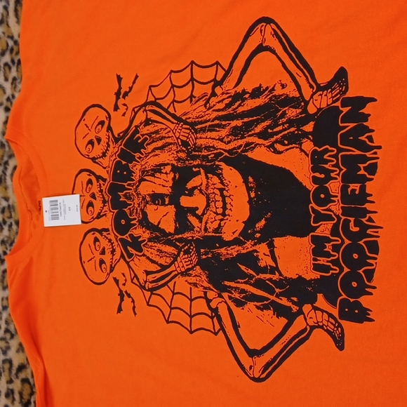 ROB ZOMBIE Other - Hot topic NWT 2x ROB ZOMBIE ORANGE TSHIRT."IM YOUR BOOGIE MAN"